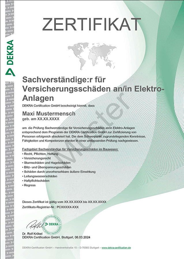 Zertifikat HelioScan